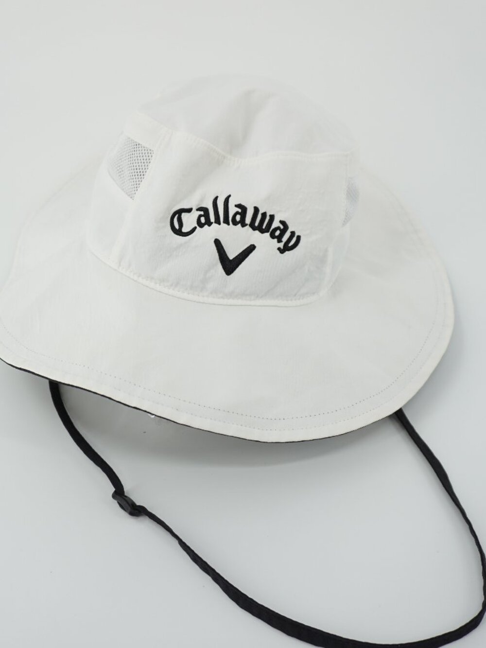Callaway Golf Sun Hat White Wide Brim Bucket UV Protection Logo Adult OSFA